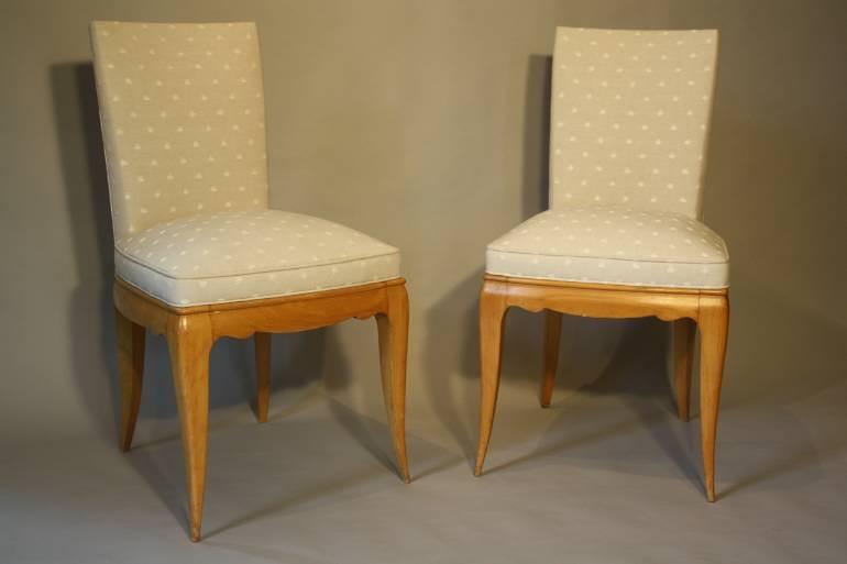 A pair of Rene Prou chairs, c1935