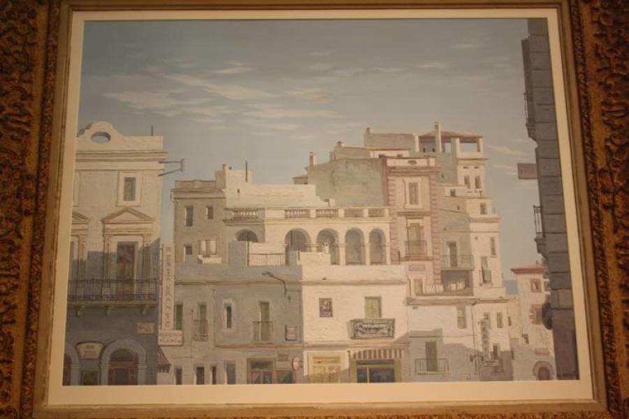 Framed oil - Havana, Cuba, c1950