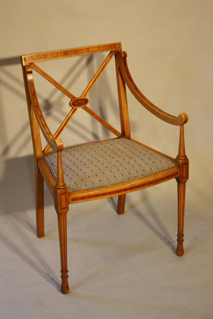 Edwardian inlaid chair