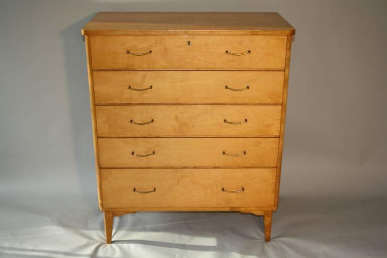 Satinwood chest of drawers