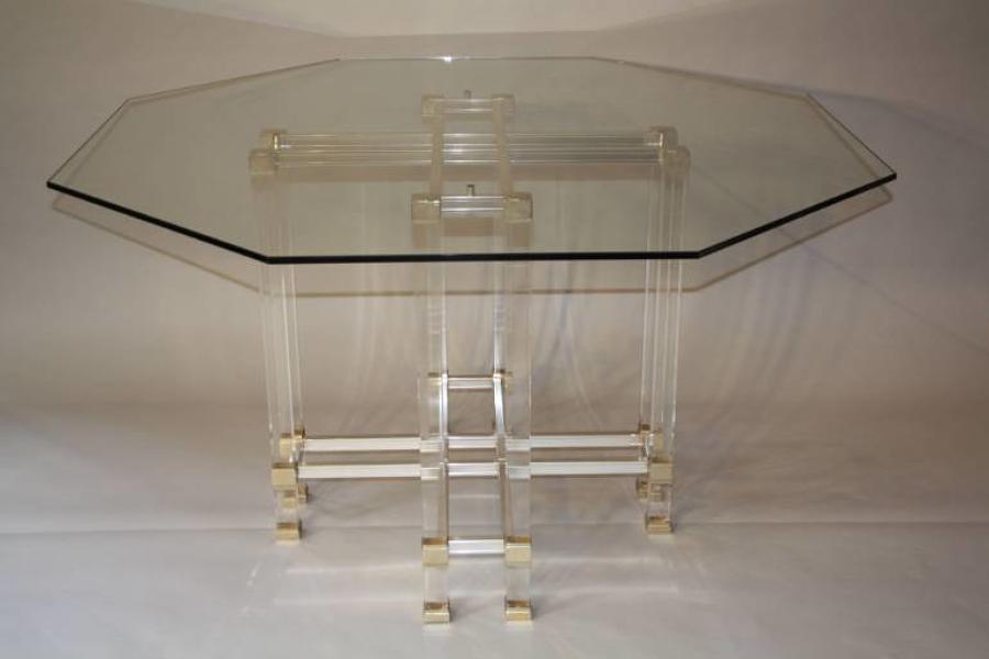 Pierre Vandel octagonal dining table