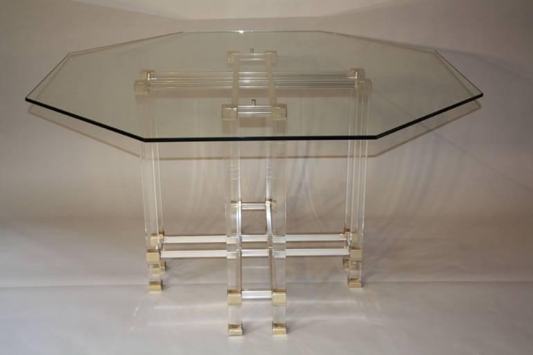 Pierre Vandel octagonal dining table