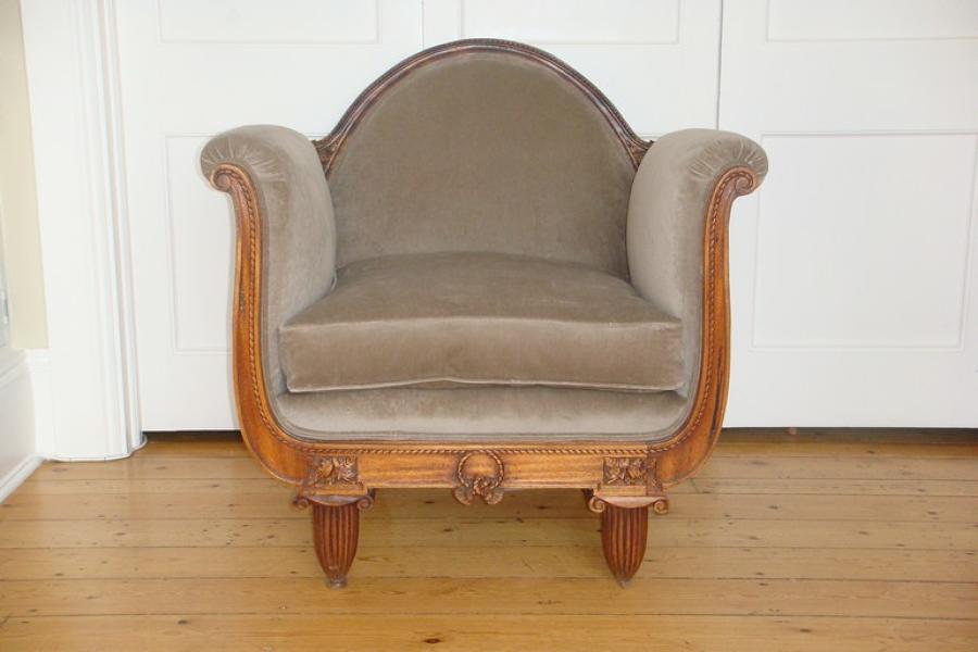 French antique armchair, Art Deco c 1940
