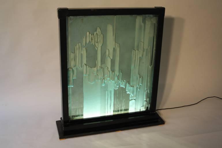 A large Mirror light box, c1970