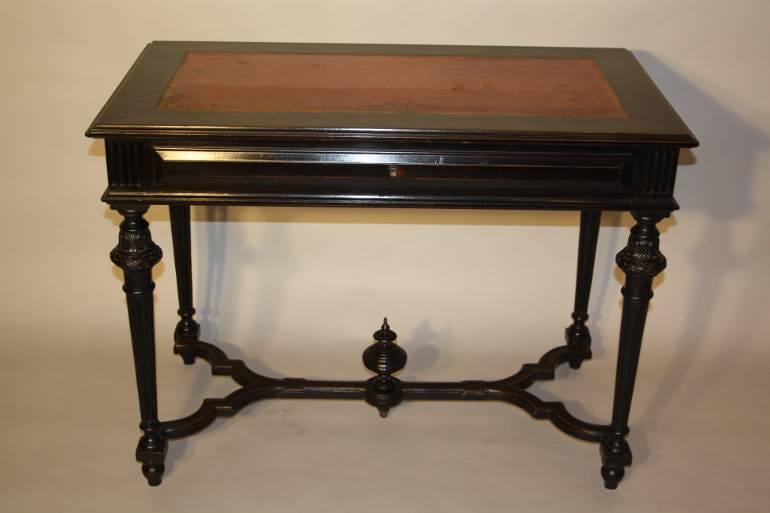 Napoleon III Ebonised Black Desk, French c1880