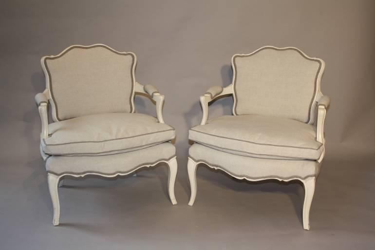 A pair of Antique French Napoleon III fauteuils, c1880