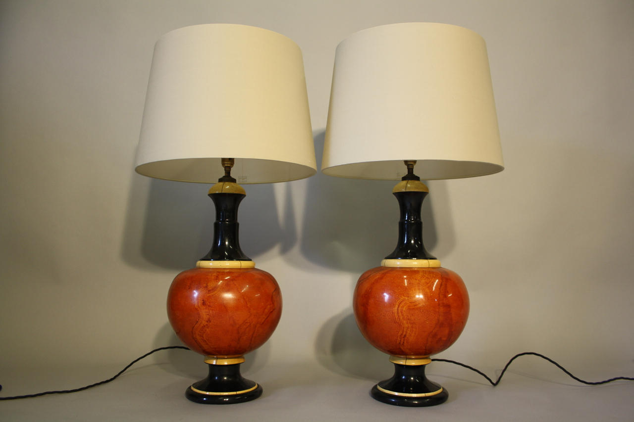 A pair of Jean Roger ceramic table lights