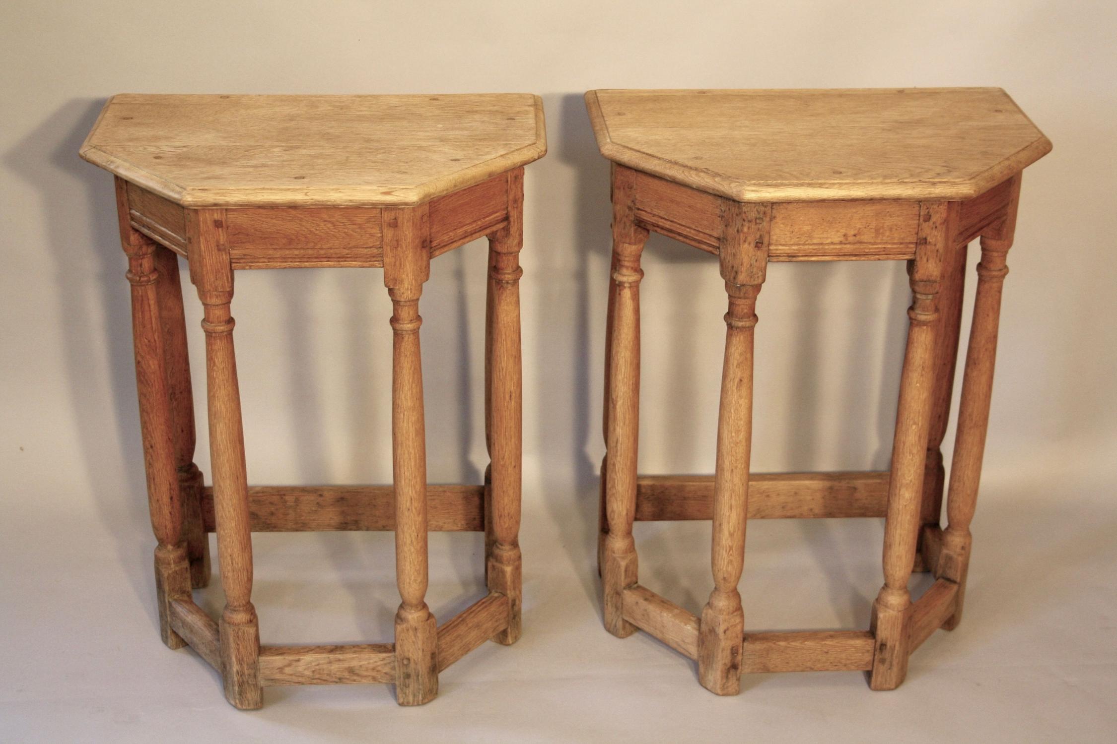 Pair of Oak side tables