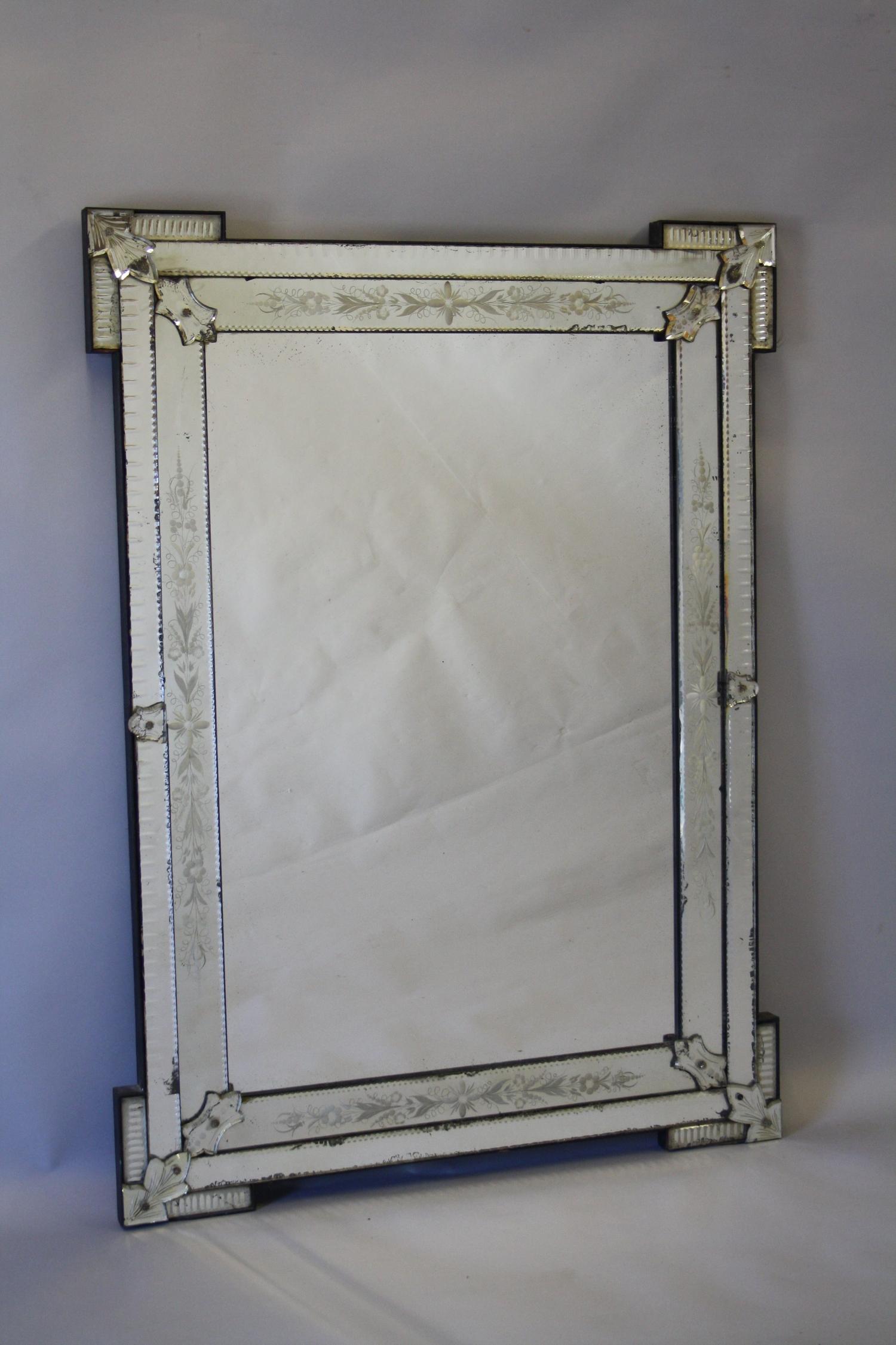 Rectangular Venetian mirror