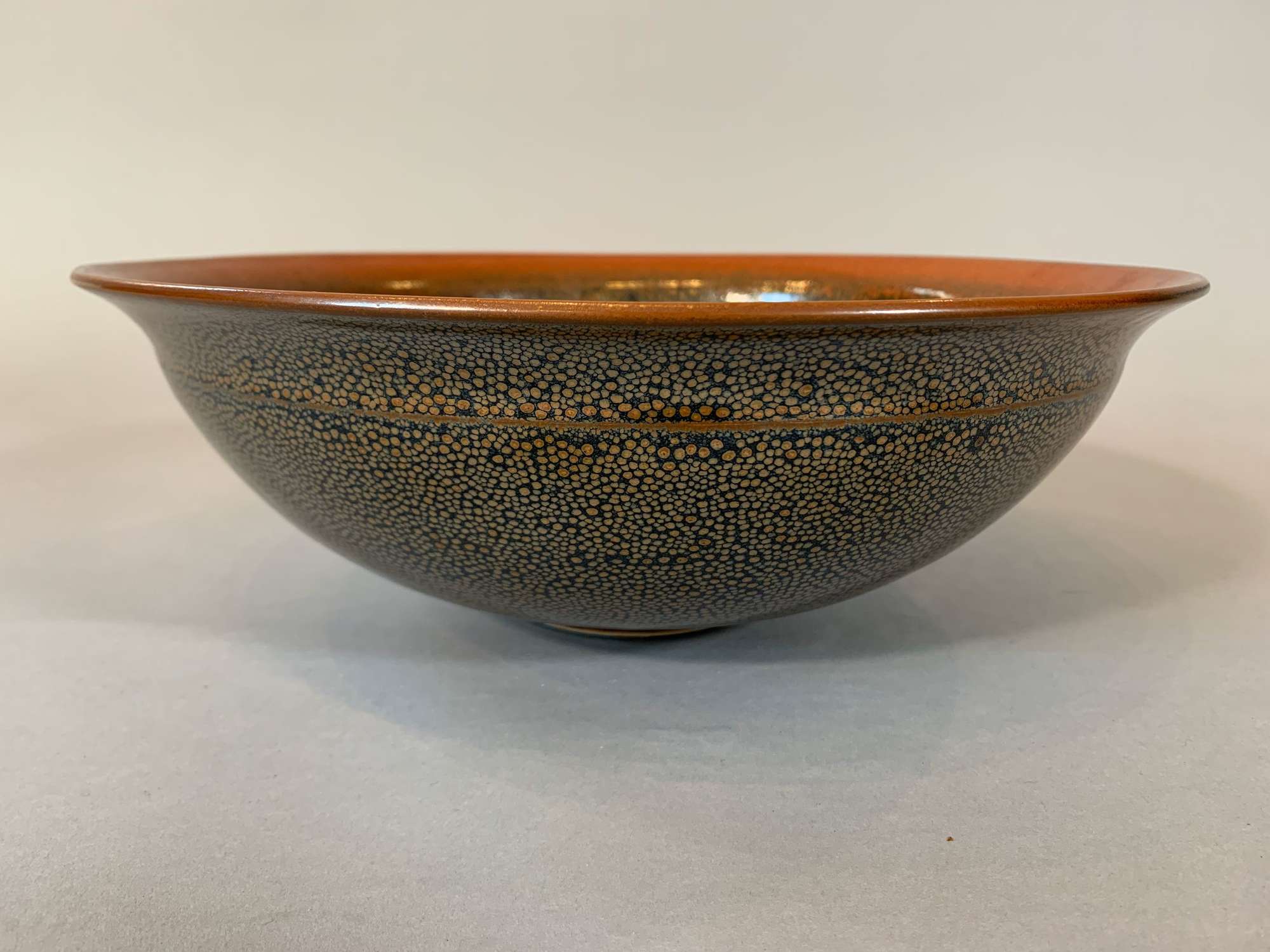 Oil spot decorated bowl