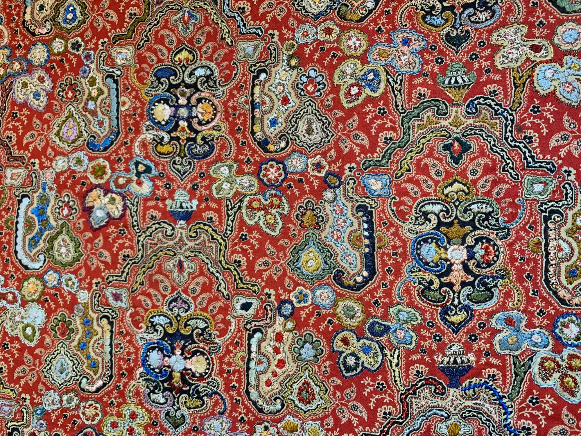 Embroidered Kashmir textile