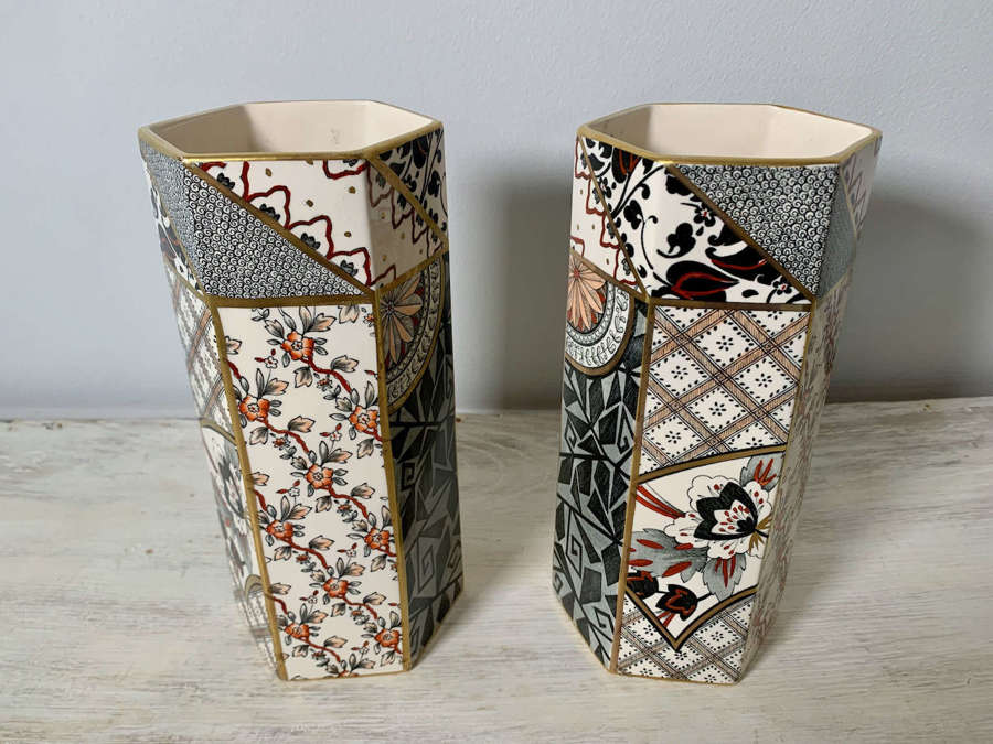 Pair of Art Deco ceramic vases