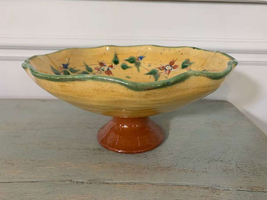 Glazed footed bowl